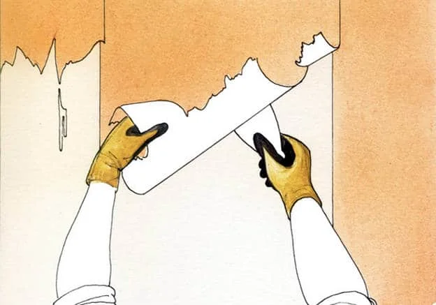 décoller du papier peint
