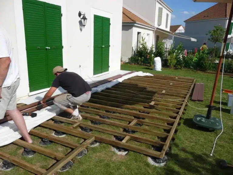 Terrasse sur plot