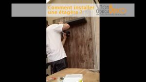 fixer étagère à fixation invisible