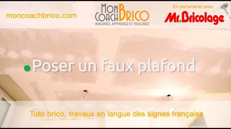 poser un faux plafond