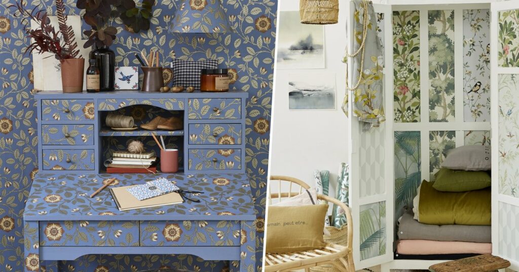 Personnaliser ses meubles IKEA avec du papier peint