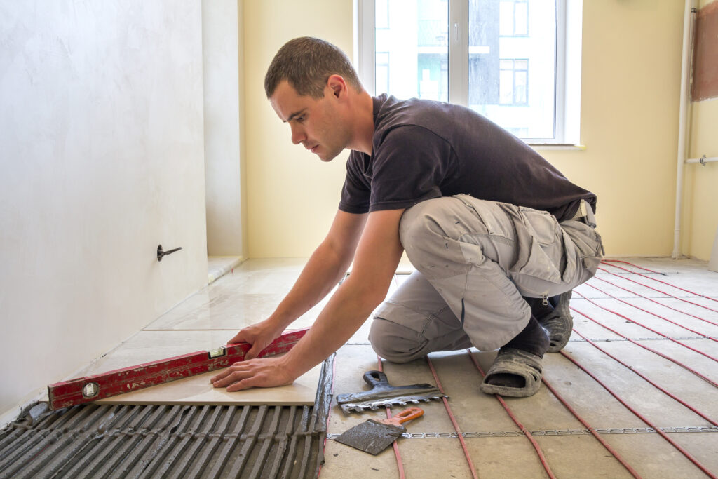 Pose de carrelage