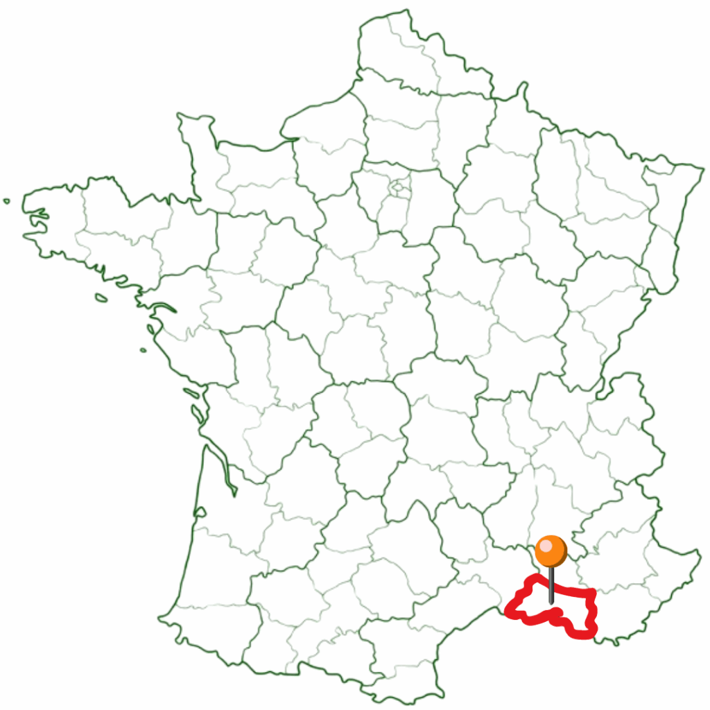 carte france bouche du rhone