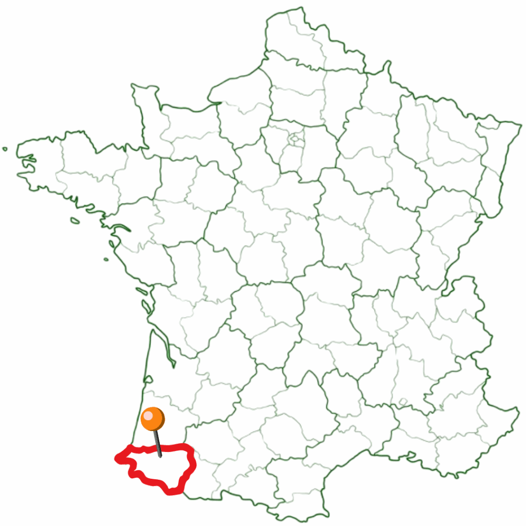 carte france pyrénée