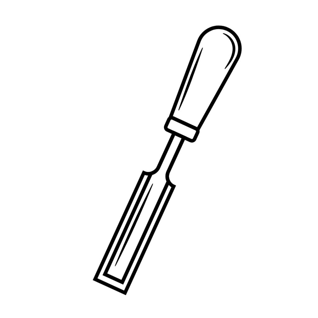 picto ciseau à bois
