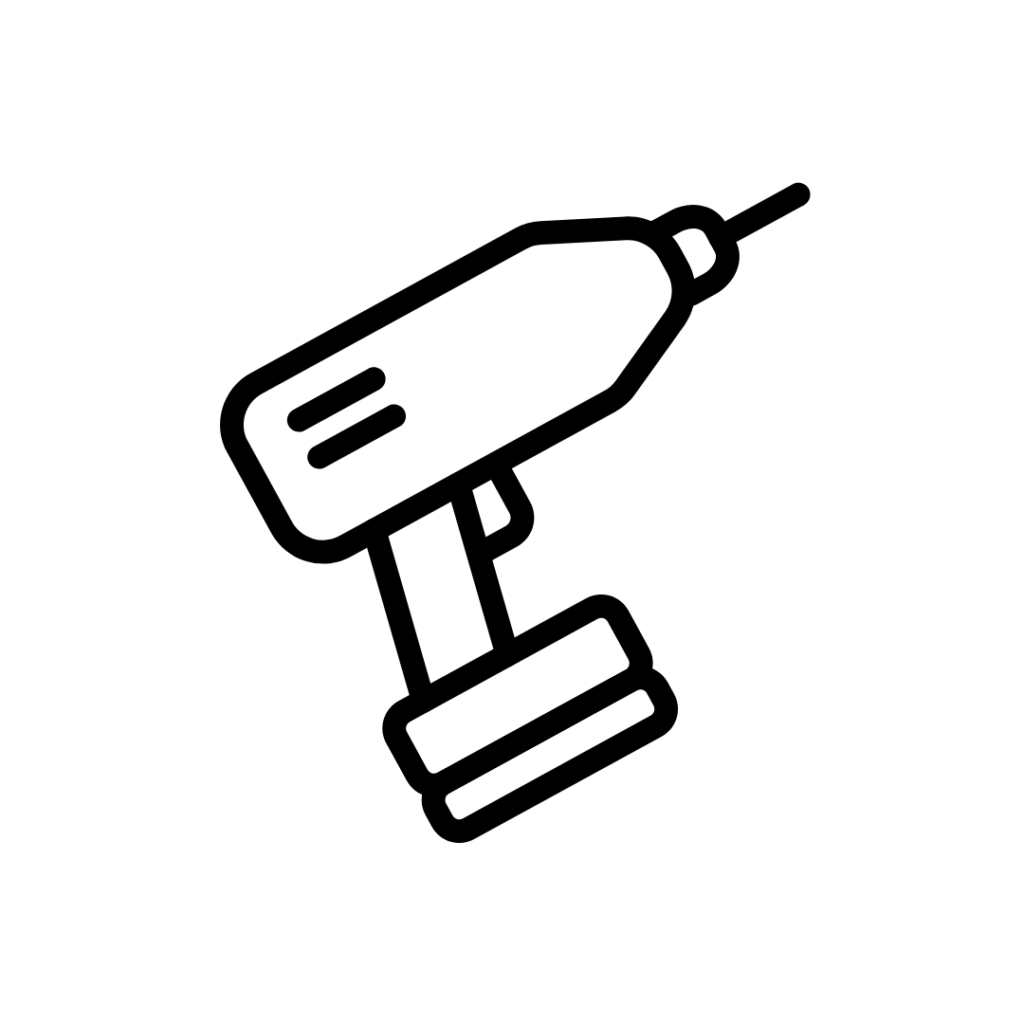 Icône d'une visseuse électrique pour bricolage