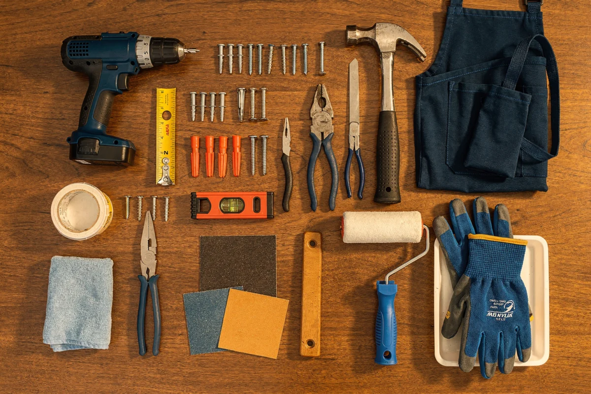 Fixer sans abîmer : percer, cheviller, serrer prop Fixer sans abîmer : percer, cheviller, serrer proprement — Schéma — réparations courantes — Mon Coach Brico