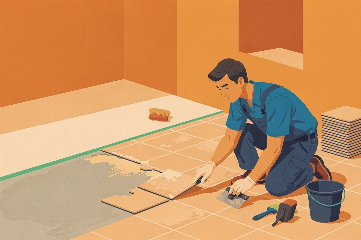 Préparer le support : obtenir une base stable qui ne trahit pas la pose — Illustration — pose carrelage bricolage — Mon 