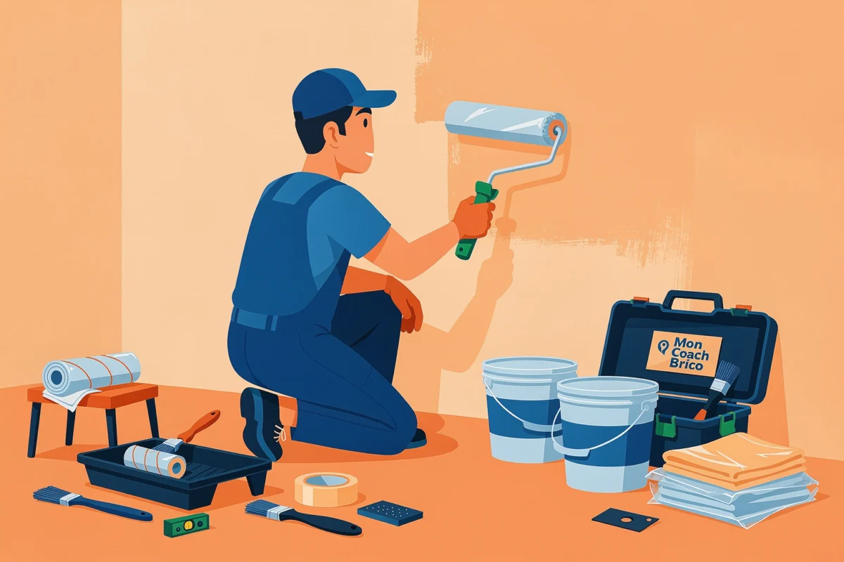 techniques de peinture bricolage — Prérequis et préparation : installer des conditions de chantier stables