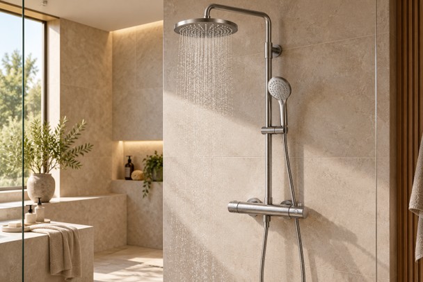 Comment régler un mitigeur thermostatique de colonne de douche