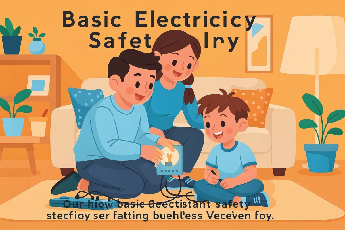 initiation électricité : Sécuriser une initiation à l’électricité à la maison : Illustration