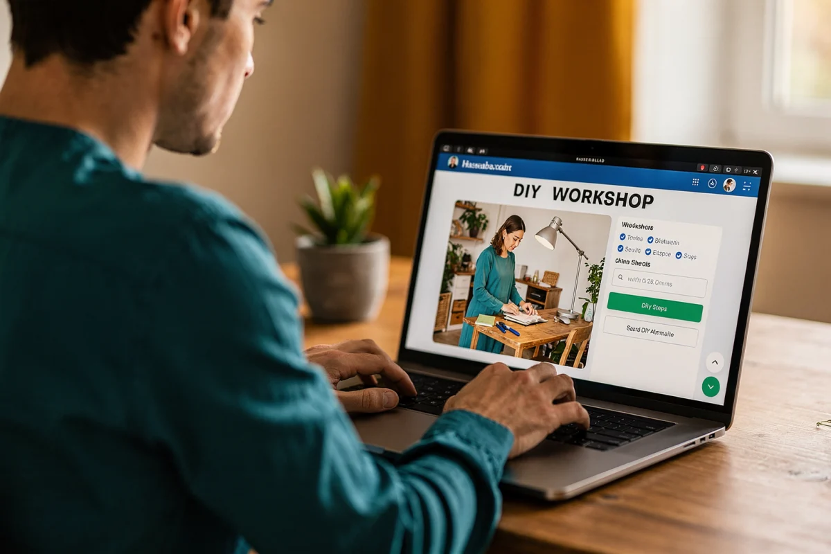 réservation cours en ligne : Réserver un cours de bricolage en ligne : mode d’emploi