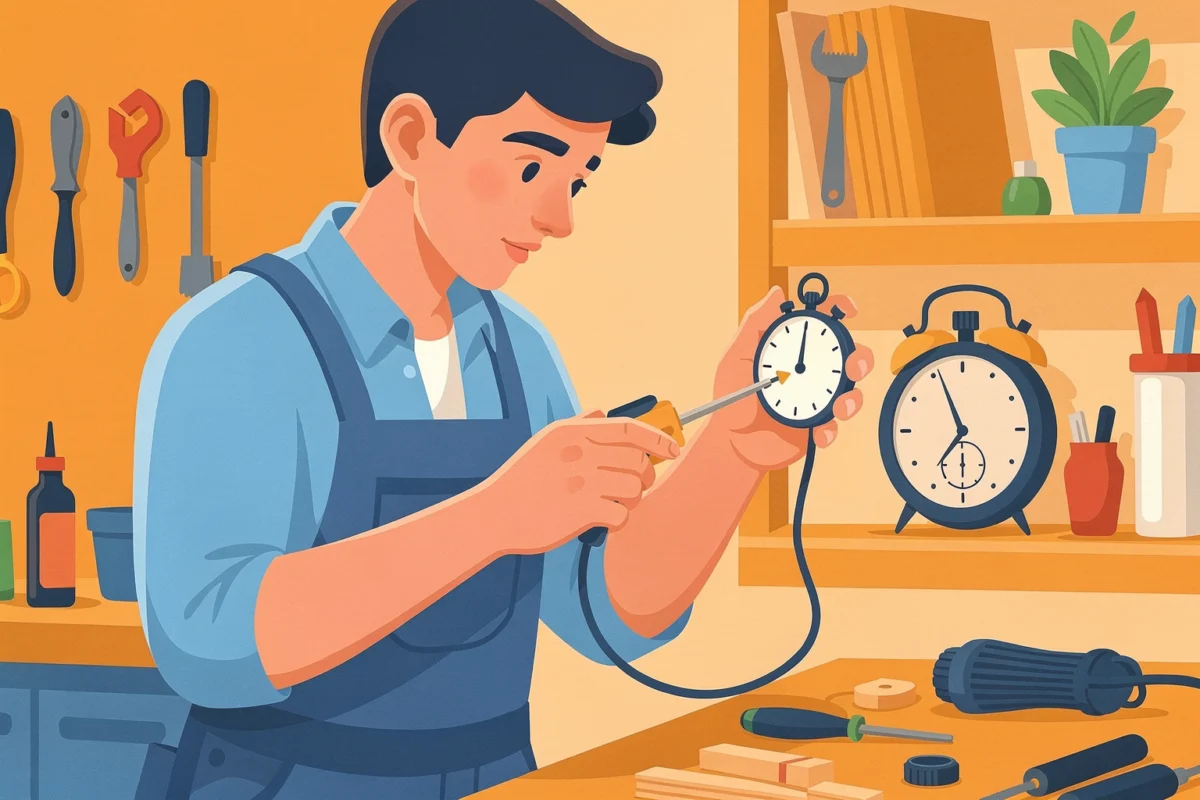 Mesurer votre temps réel pour savoir quoi corriger temps bricolage optimisé : Mesurer votre temps réel pour savoir quoi corriger : Illustration